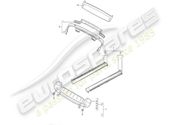 a part diagram from the Porsche Tequipment Cayenne (2014) parts catalogue