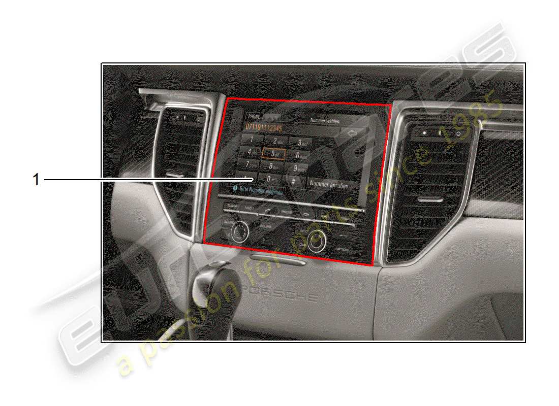 Porsche Tequipment Macan (2014) KIT DE INSTALACION Diagrama de piezas
