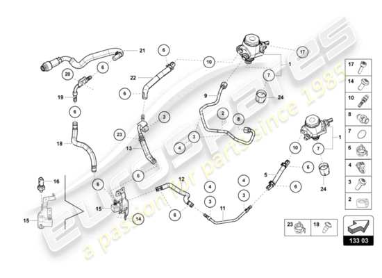 a part diagram from the Lamborghini LP610-4 COUPE (2017) parts catalogue