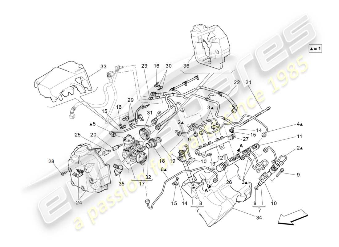 Maserati QTP 3.0 TDS V6 275HP (2015) BOMBAS DE COMBUSTIBLE Y LÍNEAS DE CONEXIÓN Diagrama de piezas