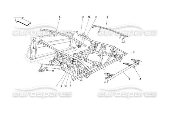 a part diagram from the Ferrari 512 M parts catalogue