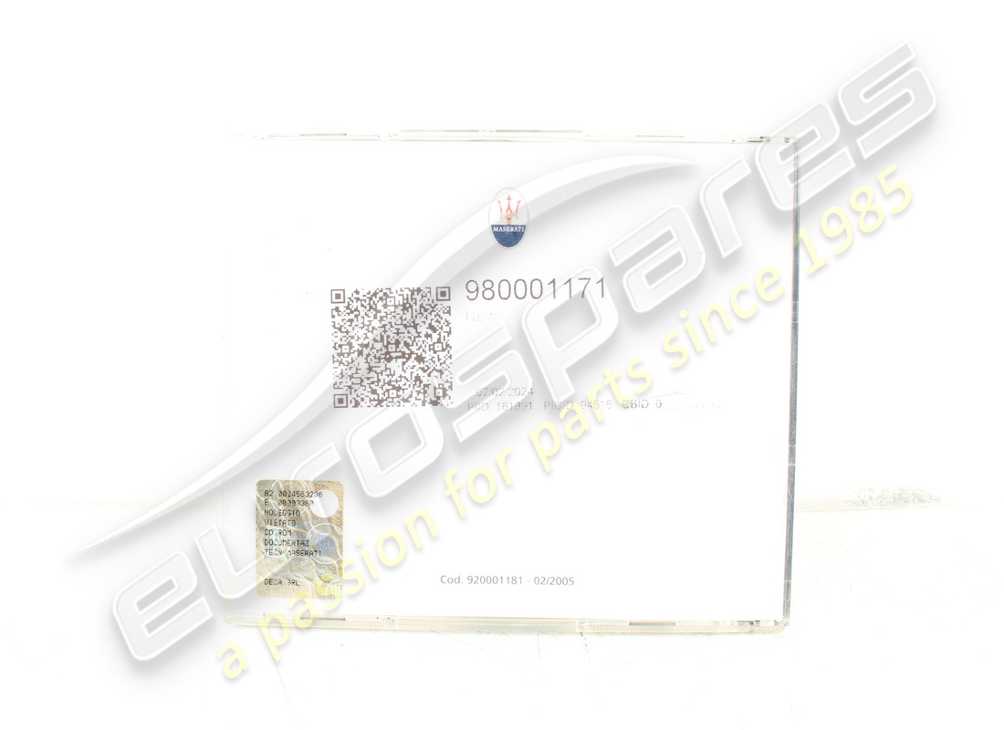NUEVO Maserati CD-ROM. NÚMERO DE PARTE 980001171 (2)