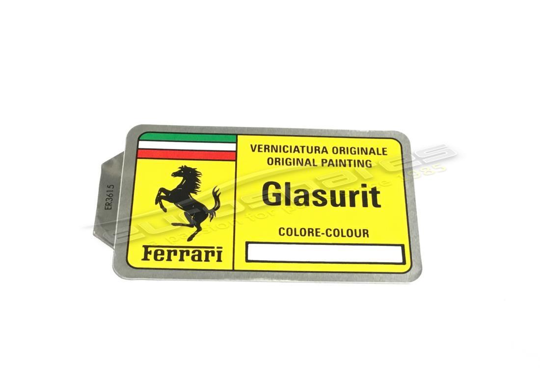 NUEVA Ferrari ETIQUETA ADHESIVA DE PINTURA GLASURIT EN BLANCO. NÚMERO DE PARTE MC3615 (1)