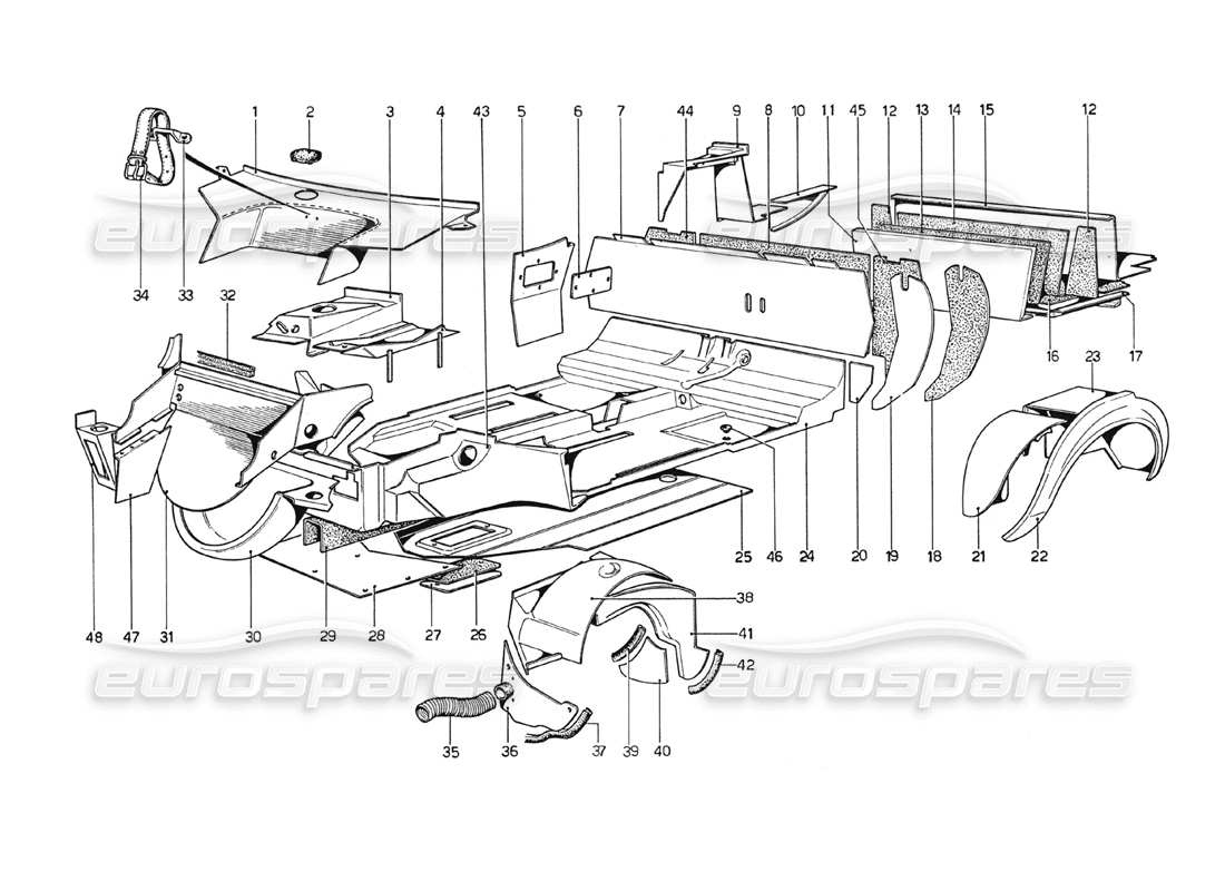 diagrama de pieza que contiene el número de pieza 40102006