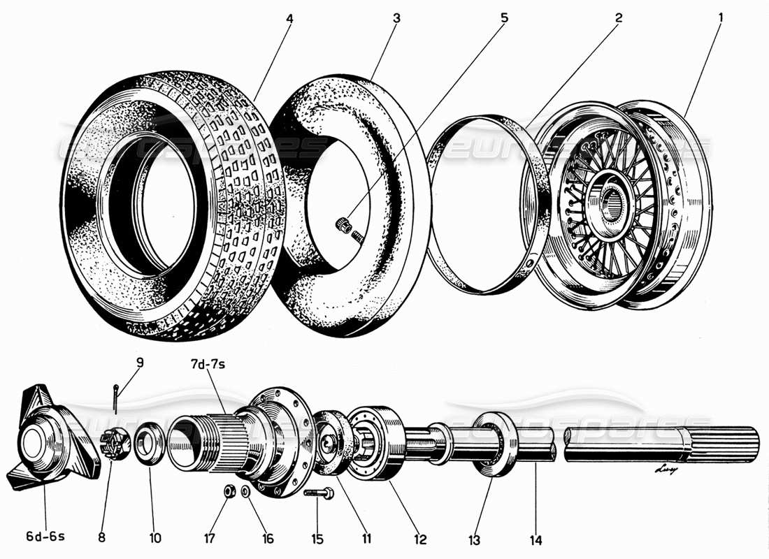 diagrama de pieza que contiene el número de pieza 71032s