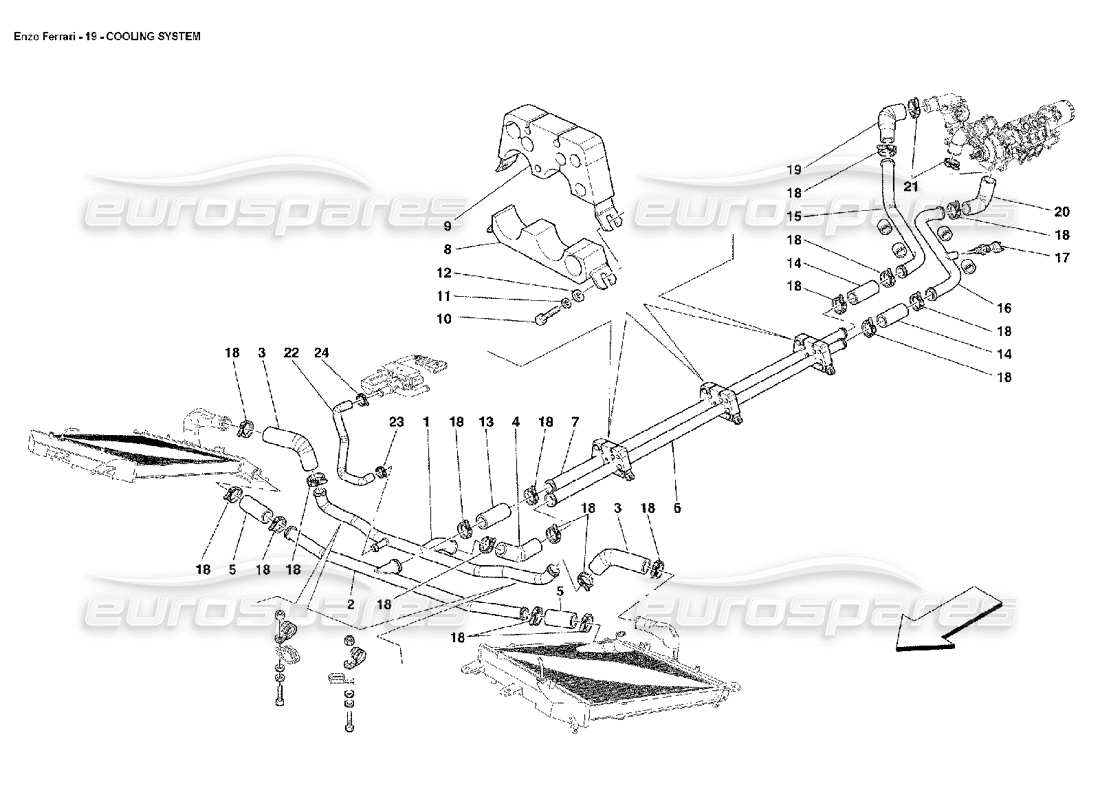 diagrama de pieza que contiene el número de pieza 188064