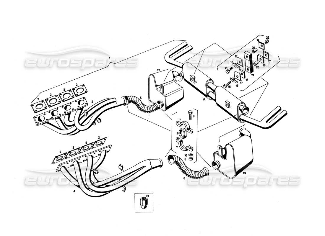 diagrama de pieza que contiene el número de pieza 107 cm 54782