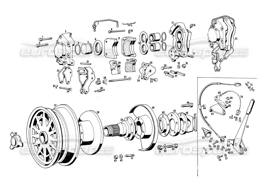 diagrama de pieza que contiene el número de pieza 115 sr 64841