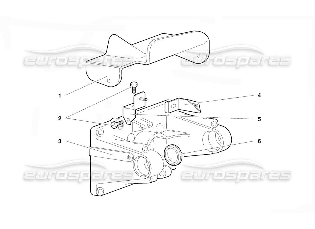 lamborghini diablo vt (1994) diagrama de piezas de montaje del pedal (válido para la versión rh d. - abril 1994)