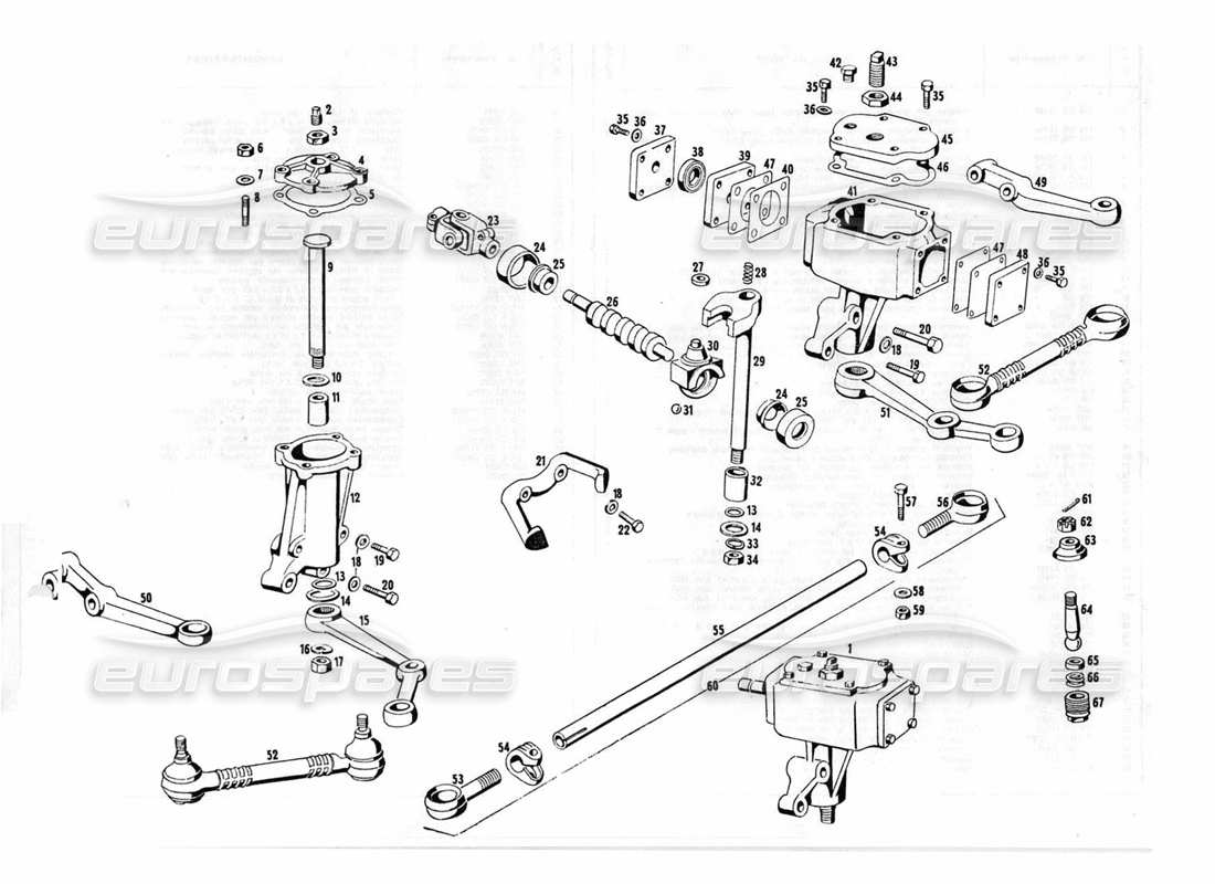 maserati indy 4.2 tirantes diagrama de piezas