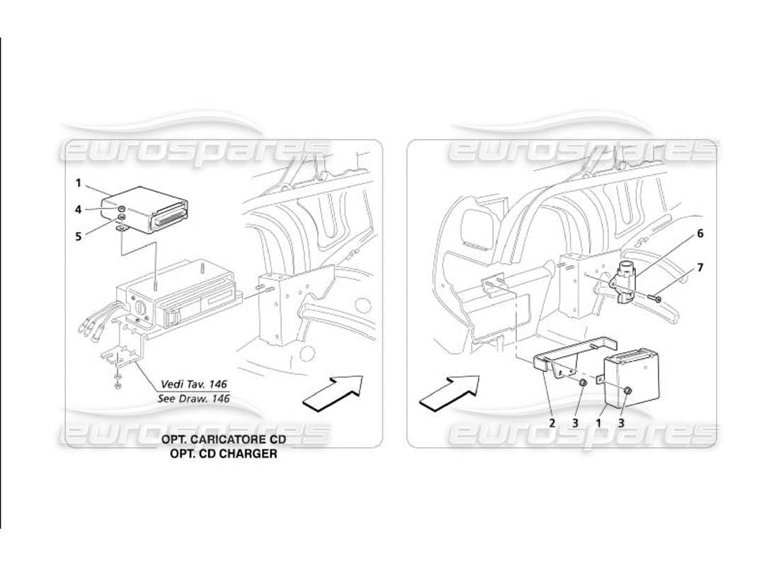 maserati 4200 gransport (2005) diagrama de piezas de la unidad de control del capó del maletero lateral izquierdo