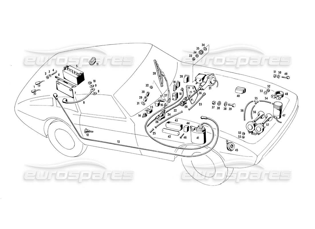 maserati ghibli 4.7 / 4.9 diagrama de piezas de equipos eléctricos