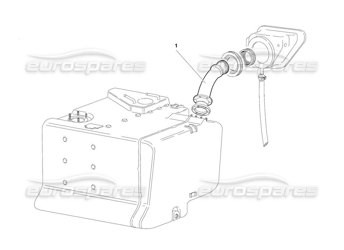 lamborghini diablo vt (1994) sistema de combustible - (válido para sudáfrica - versión rh d. - abril 1994) diagrama de piezas