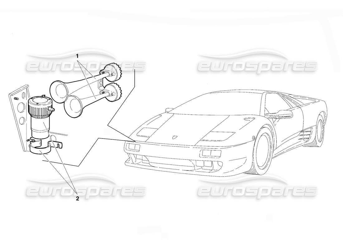 lamborghini diablo vt (1994) accesorios (válido para la versión de suiza: 1994 de abril) diagrama de piezas