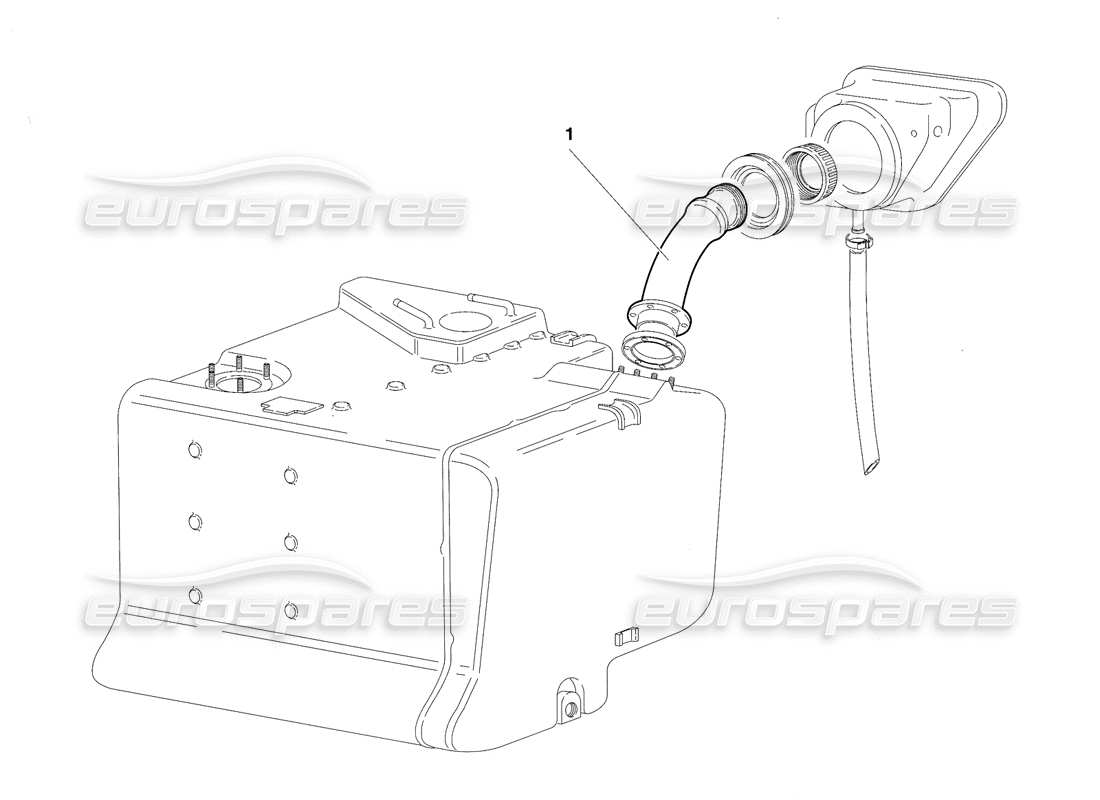 lamborghini diablo vt (1994) diagrama de piezas del sistema de combustible (válido para la versión de arabia saudita: 1994 de abril)