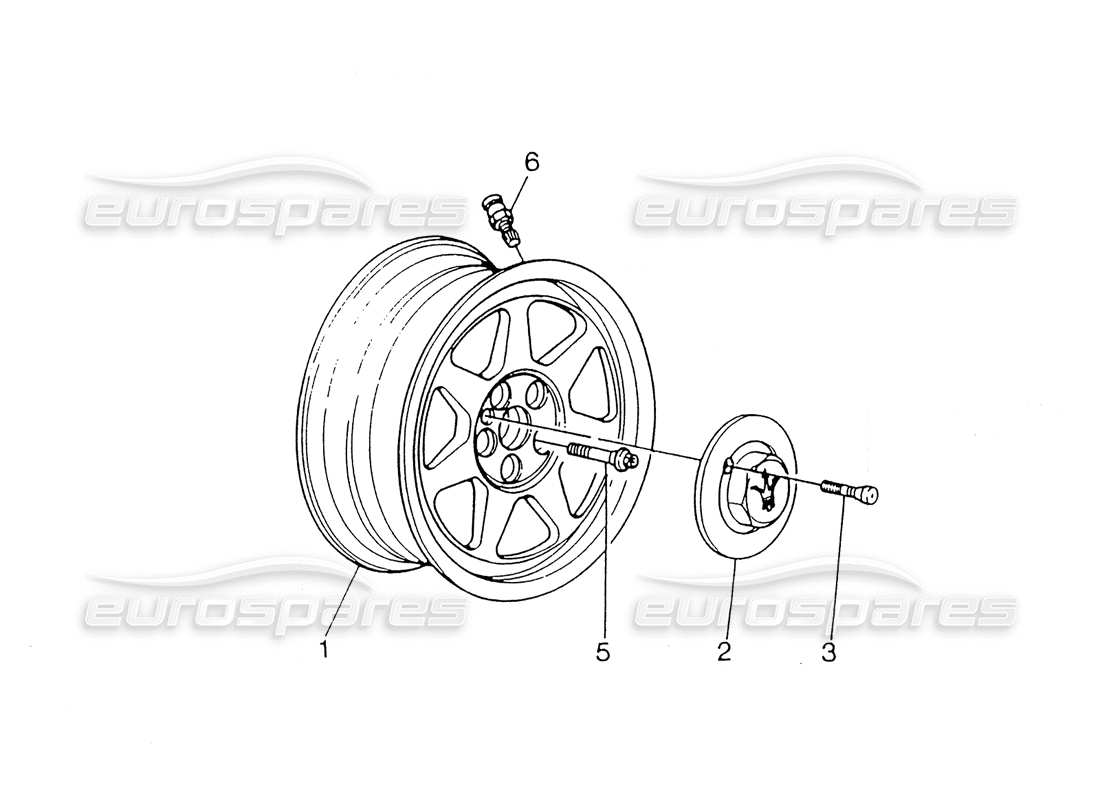 maserati 418 / 4.24v / 430 llantas diagrama de piezas