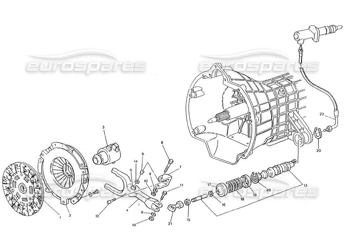 maserati 418 / 4.24v / 430 embrague para caja de cambios getrag diagrama de piezas