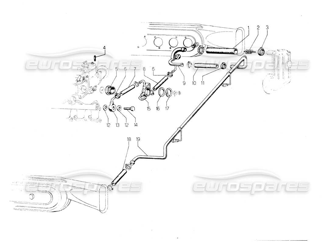 lamborghini countach lp400 fuel system diagrama de piezas