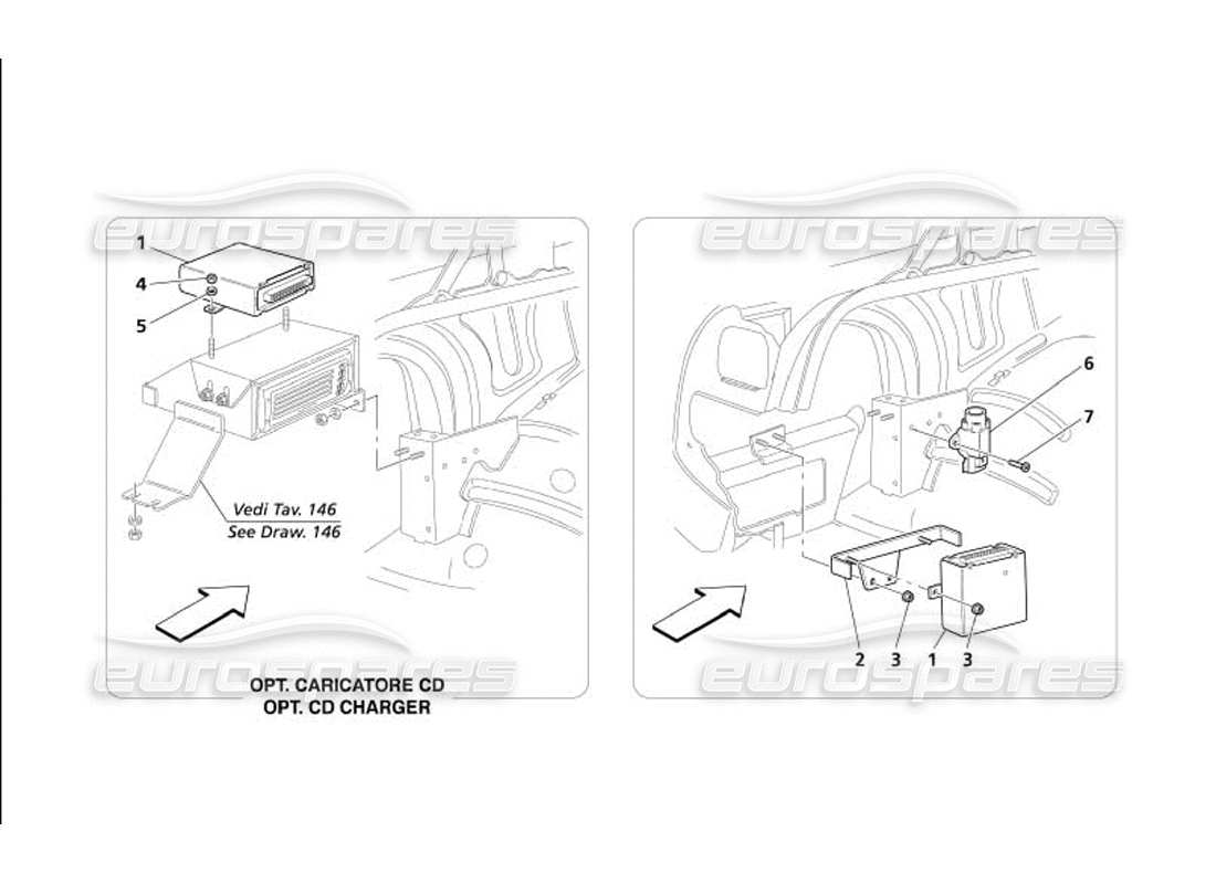 maserati 4200 coupe (2005) diagrama de piezas de la unidad de control del capó del maletero lateral izquierdo