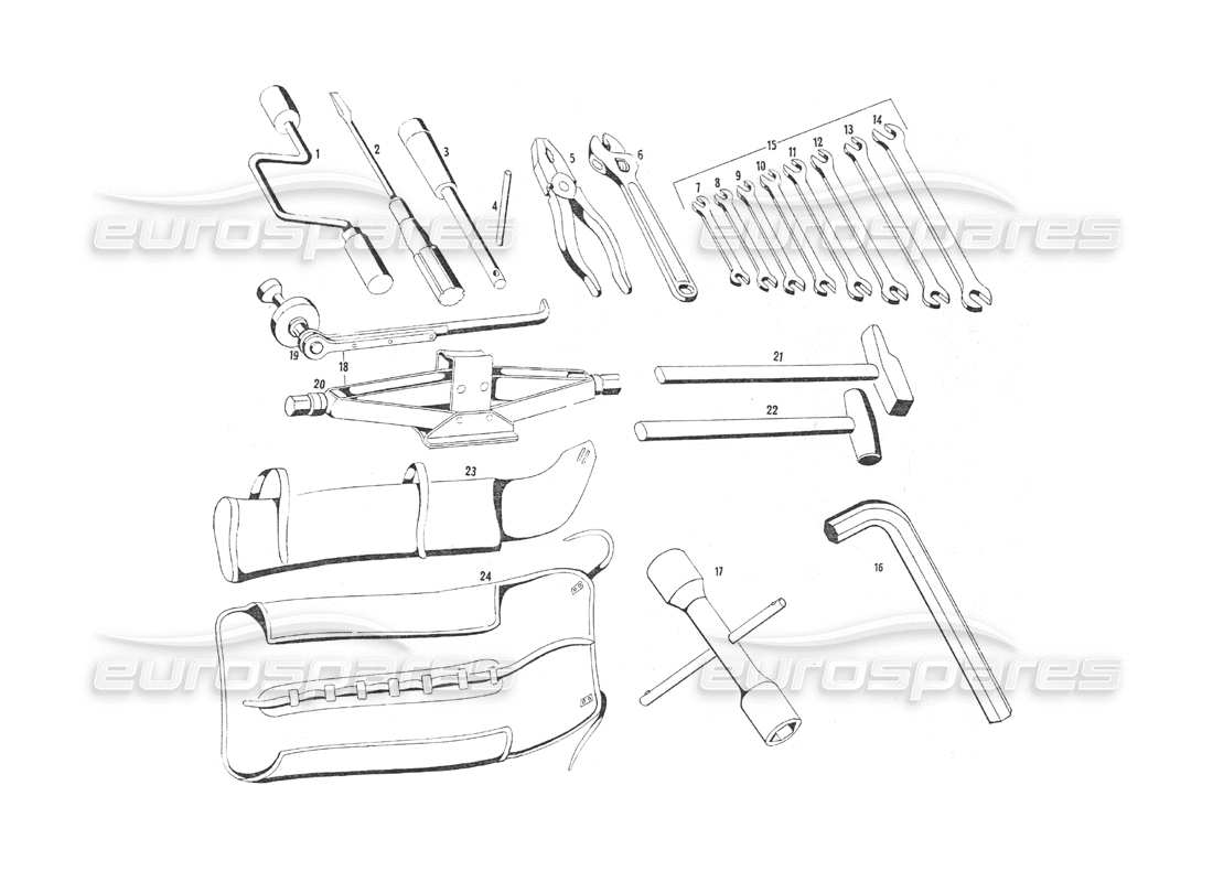 maserati indy 4.2 herramientas diagrama de piezas