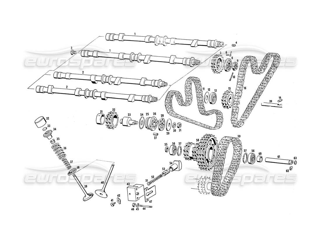 maserati indy 4.2 momento diagrama de piezas