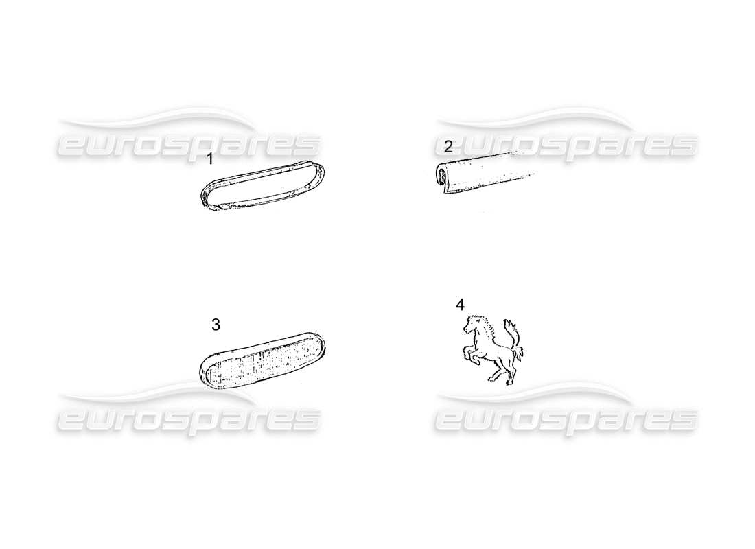 ferrari 250 gt (coachwork) diagrama de piezas de la parrilla delantera