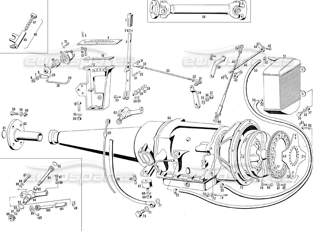 maserati mistral 3.7 transmisión automática diagrama de piezas