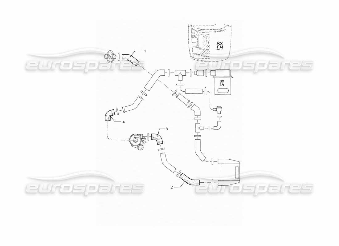 maserati ghibli 2.0 cup mangas de silicona diagrama de piezas