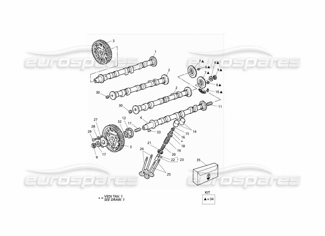 maserati qtp v6 evoluzione momento diagrama de piezas