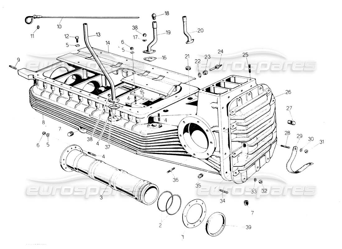 lamborghini countach lp400 sumidero diagrama de piezas