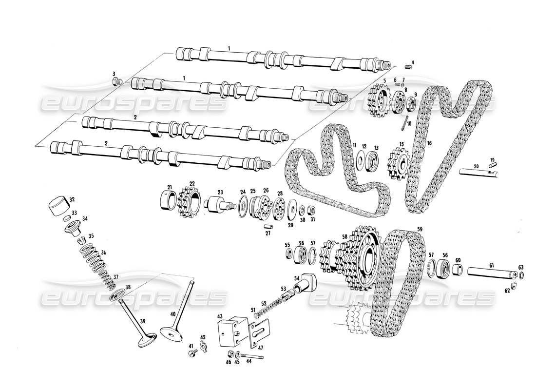 maserati ghibli 4.7 / 4.9 momento diagrama de piezas