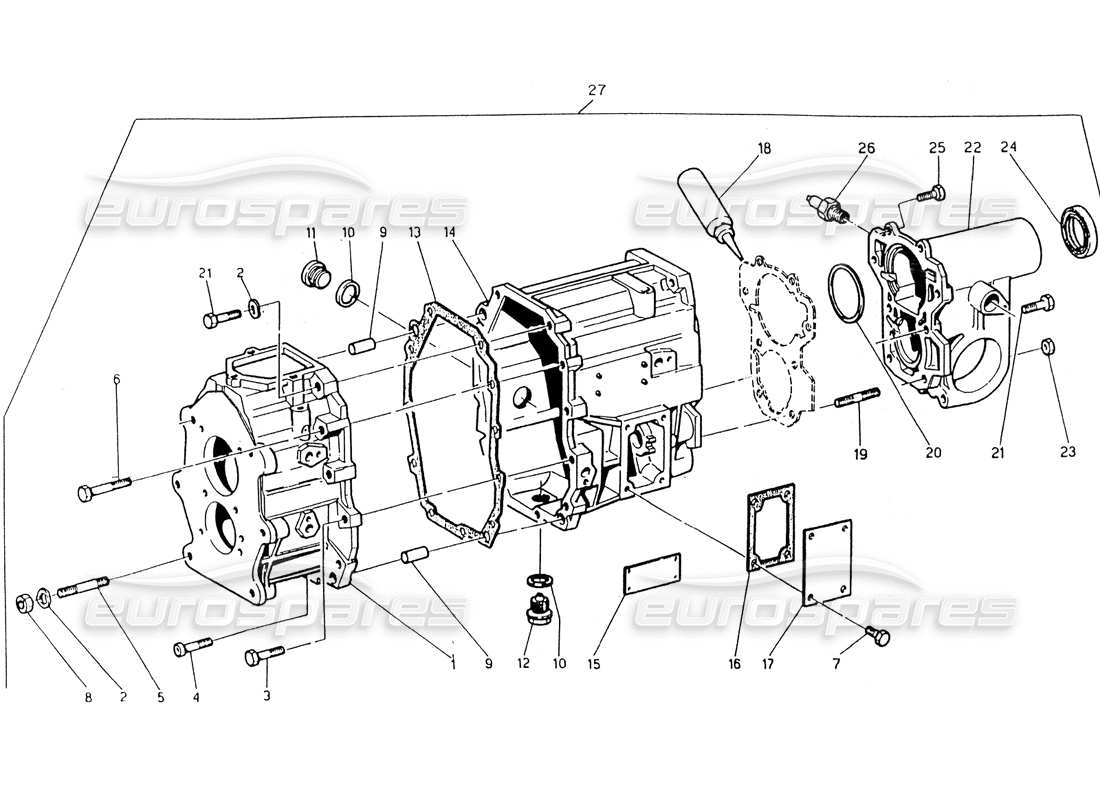 maserati 418 / 4.24v / 430 caja de cambios, zf diagrama de piezas