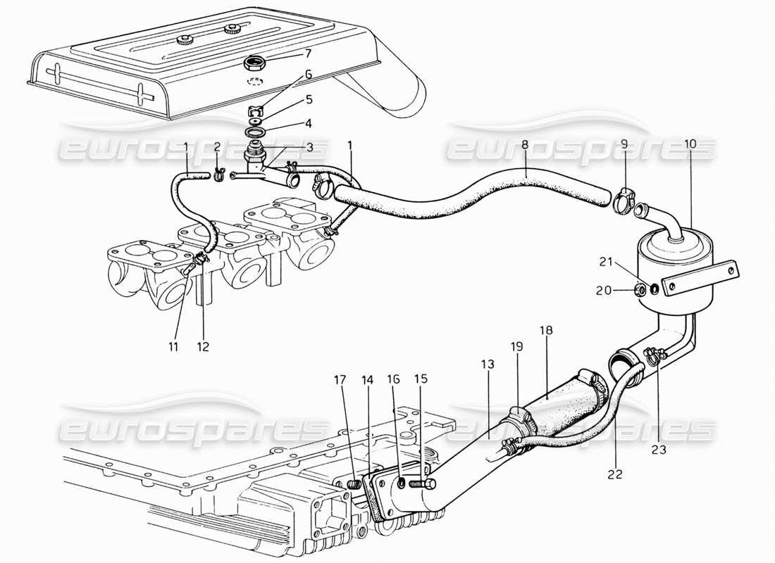 ferrari 206 gt dino (1969) golpe - por diagrama de piezas