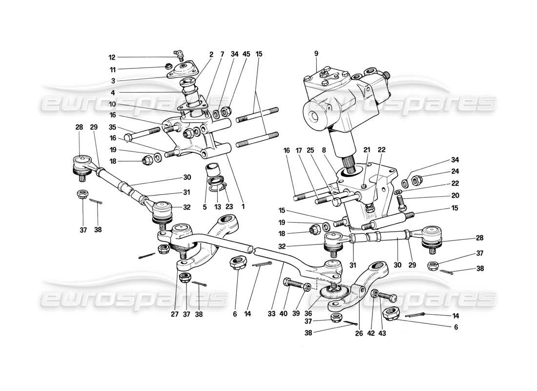 ferrari 412 (mechanical) enlace de dirección diagrama de piezas