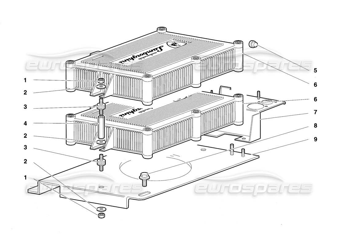 lamborghini diablo vt (1994) unidades de inyección electrónica diagrama de piezas