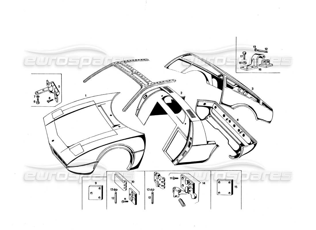 diagrama de pieza que contiene el número de pieza 117 bm 74926