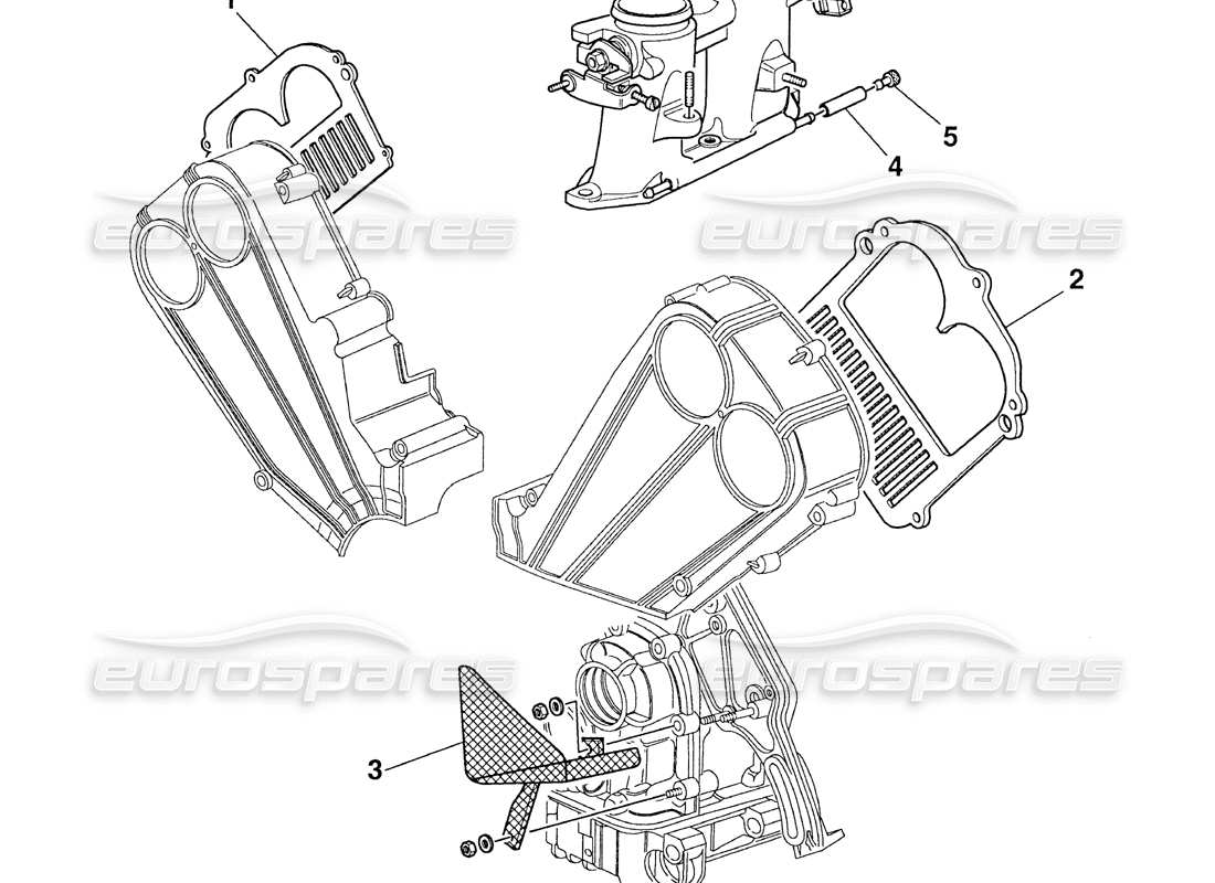 un diagrama de piezas del catálogo de piezas ferrari 355 challenge (1999)