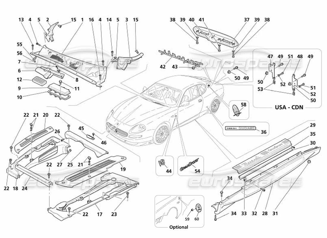 diagrama de pieza que contiene el número de pieza 68332600