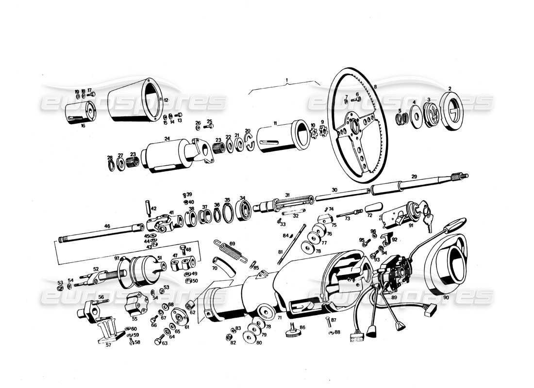 diagrama de pieza que contiene el número de pieza 117 gs 73191