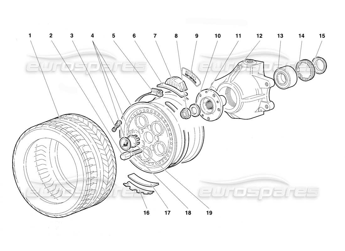 diagrama de pieza que contiene el número de pieza 005133061