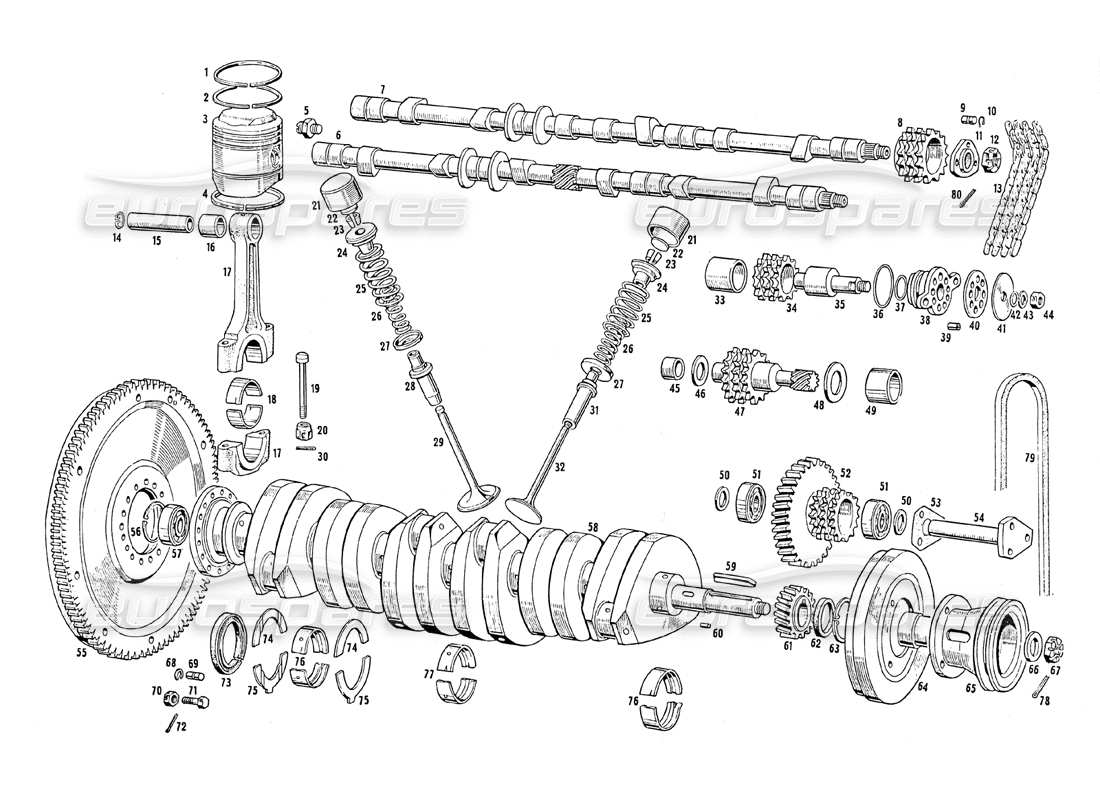 diagrama de pieza que contiene el número de pieza 109/1 - mm 61818