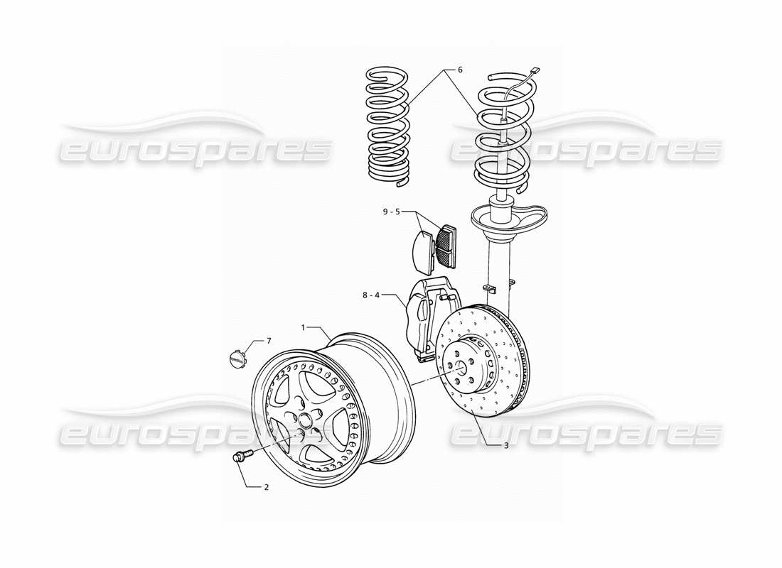un diagrama de piezas del catálogo de piezas maserati ghibli 2.0 cup
