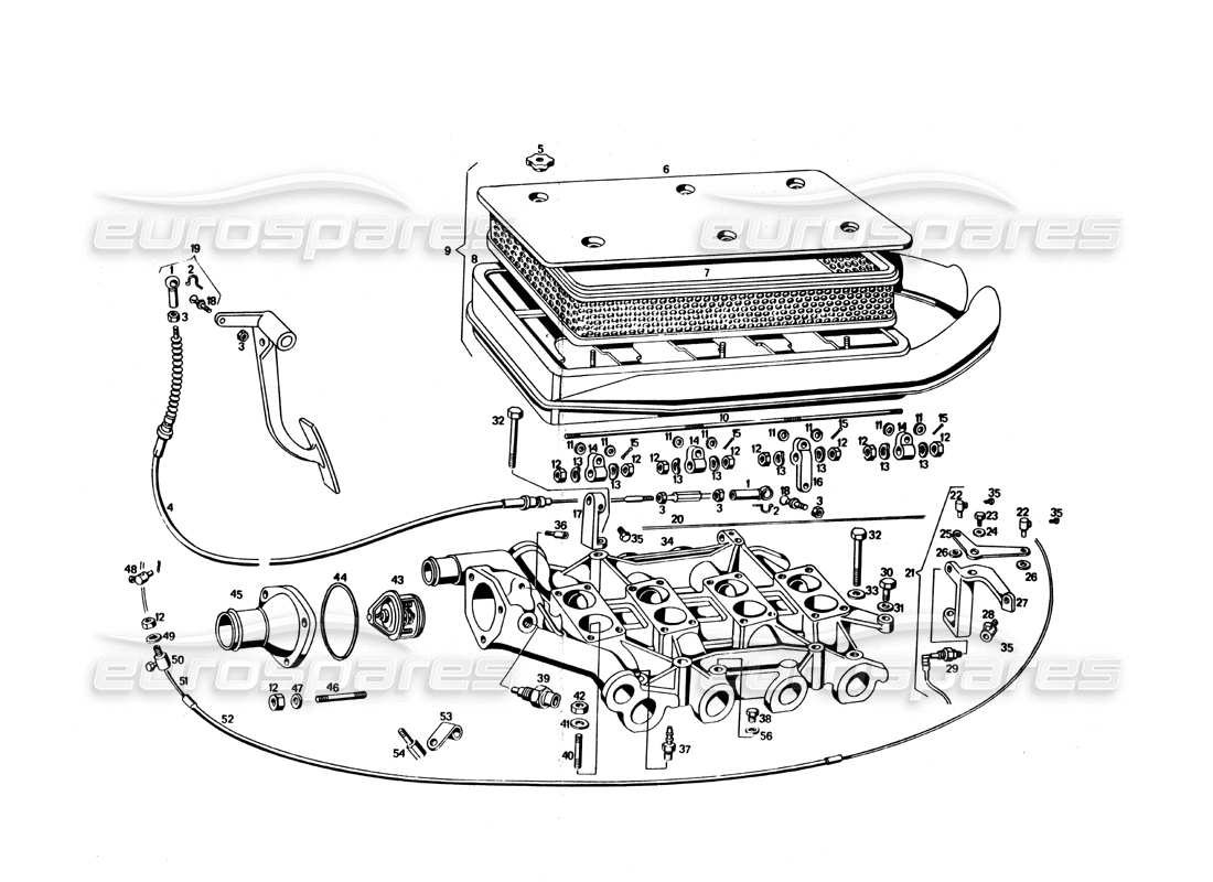 diagrama de pieza que contiene el número de pieza gom 65802