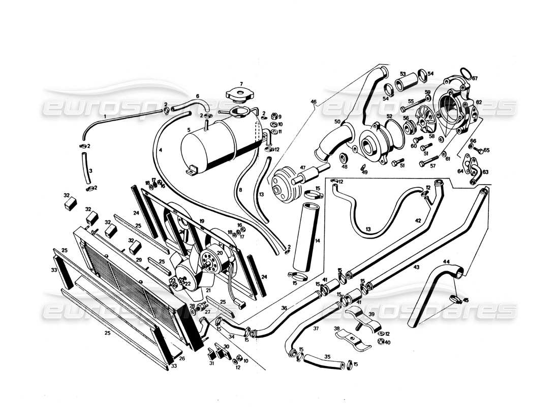un diagrama de piezas del catálogo de piezas maserati bora