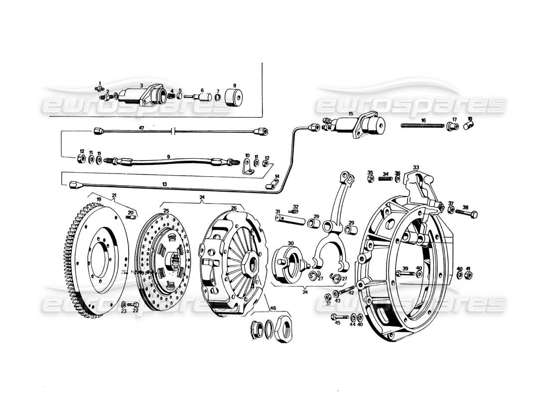 un diagrama de piezas del catálogo de piezas maserati bora