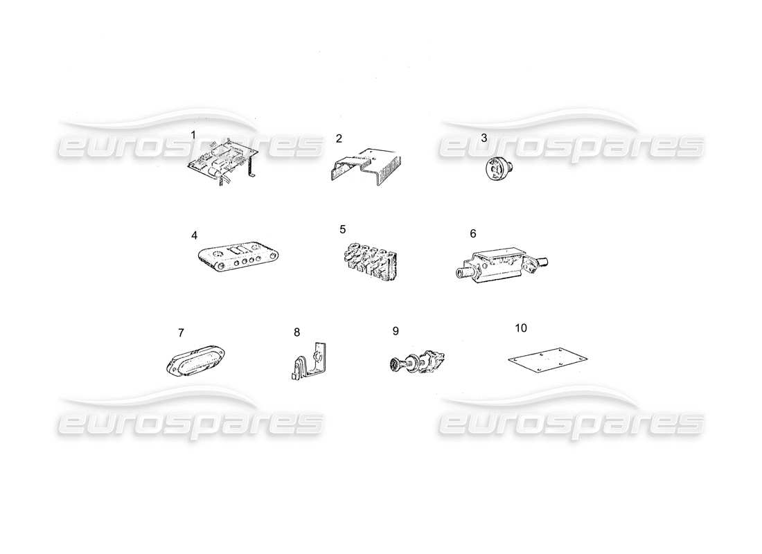 ferrari 250 gt (coachwork) diagrama de piezas de general electrics