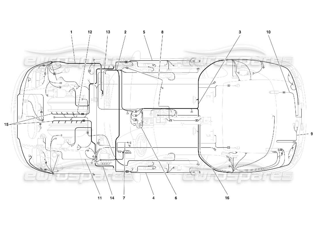 ferrari 456 gt/gta sistema eléctrico: no para 456 gta diagrama de piezas