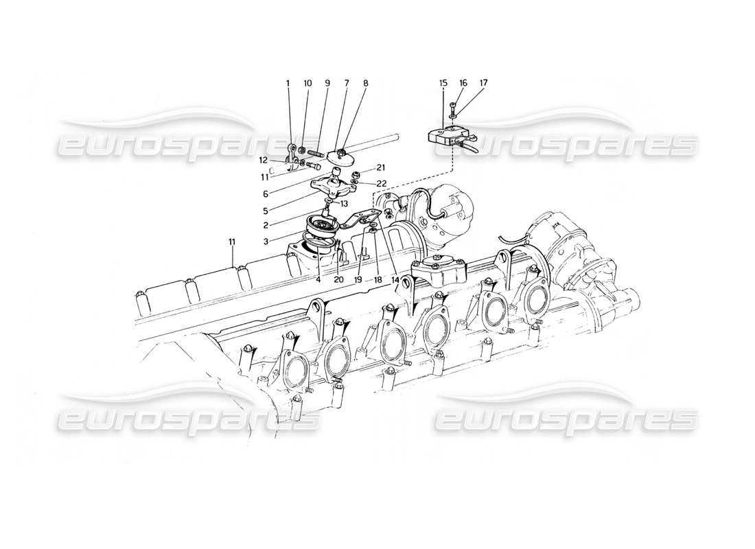 ferrari 400 gt (mechanical) dispositivo inactivo rápido diagrama de piezas