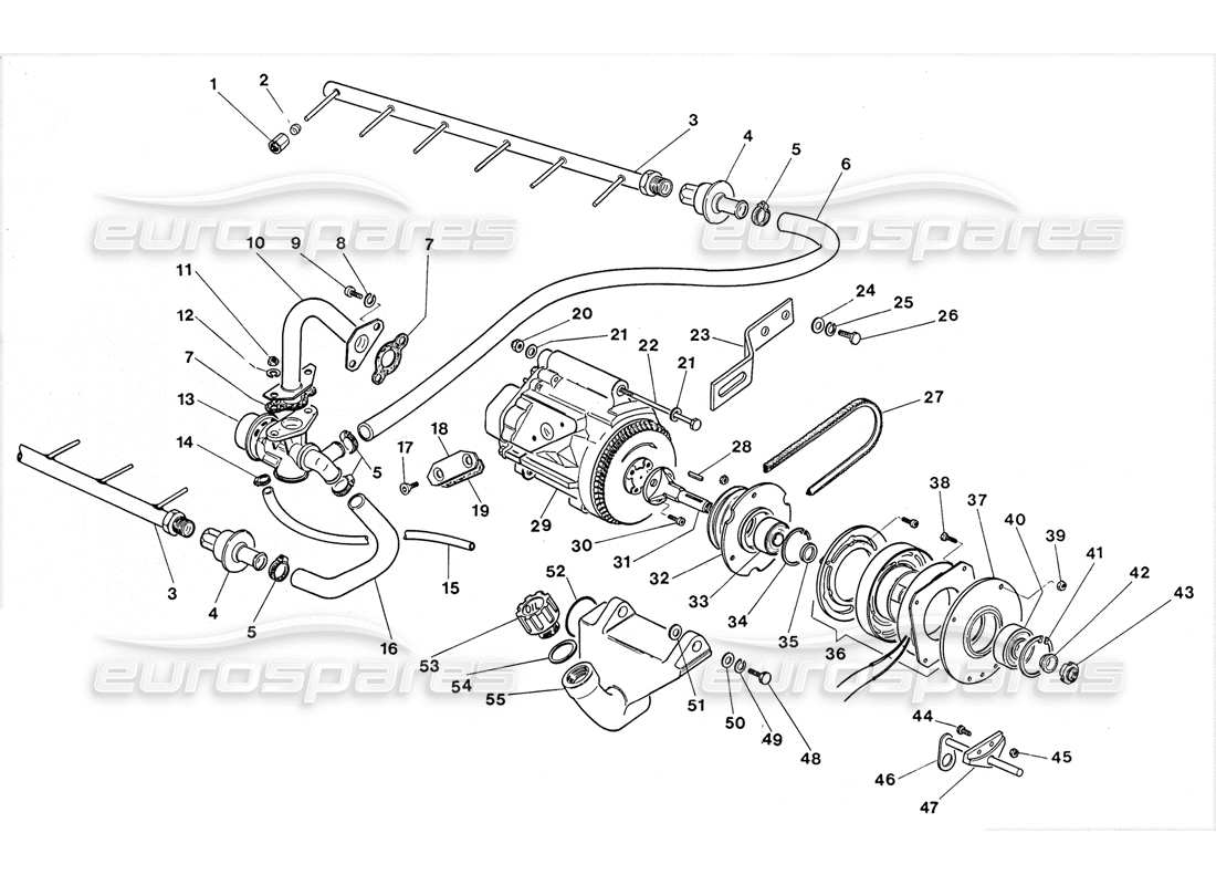 lamborghini lm002 (1988) diagrama de piezas de hp de la contaminación del aire