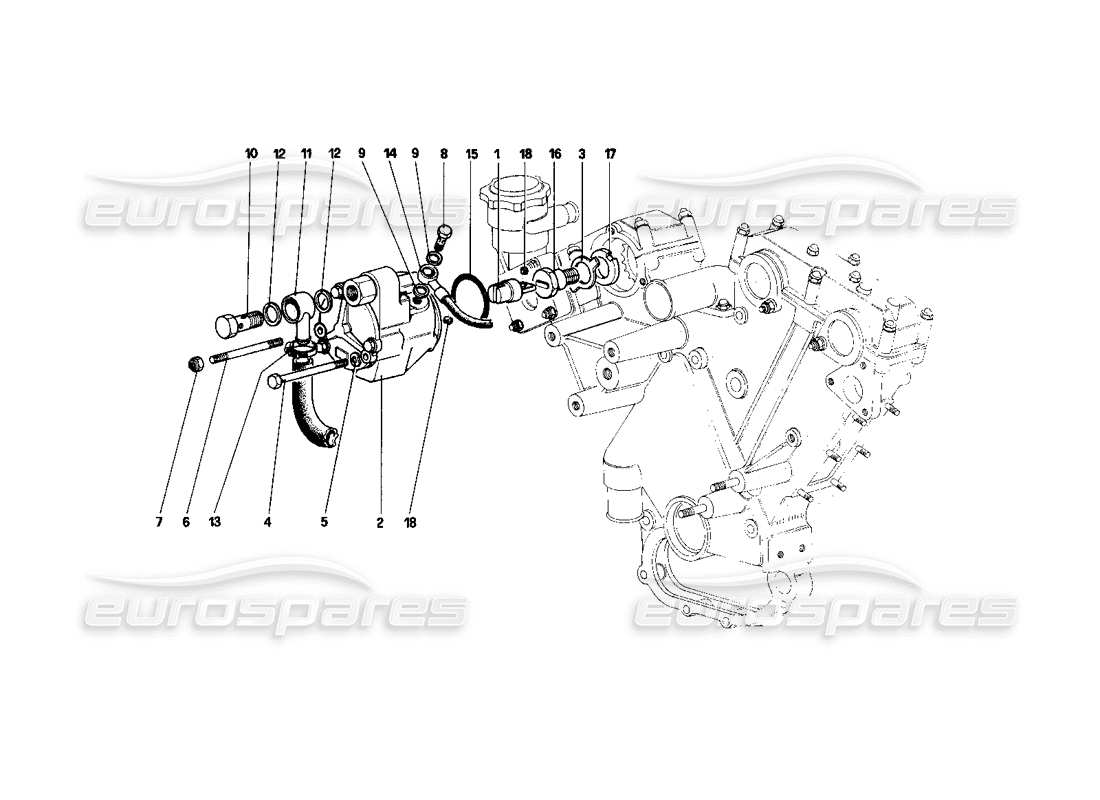 ferrari 400i (1983 mechanical) bomba de vacío del servofreno diagrama de piezas